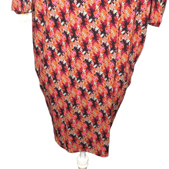 LuLaRoe RETIRED Irma Women's XS Multicolored Abstract Mid-Length Sleeves NWT - Picture 8 of 10